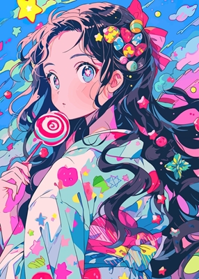 Cute Girl Anime Festivity