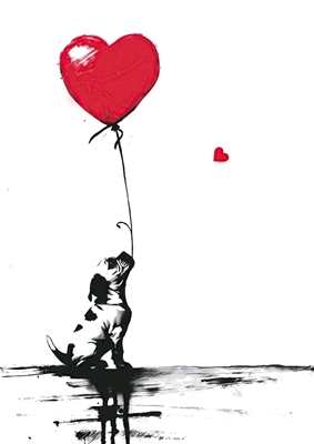 Valp med ballong x Banksy