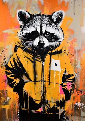 Raccoon x Banksy