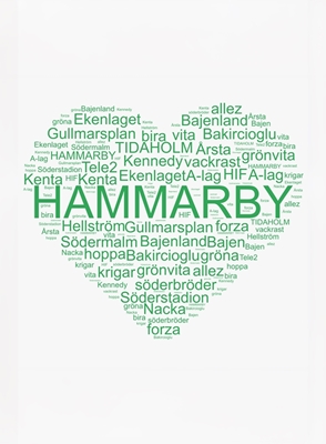 Hammarby palavra-coração