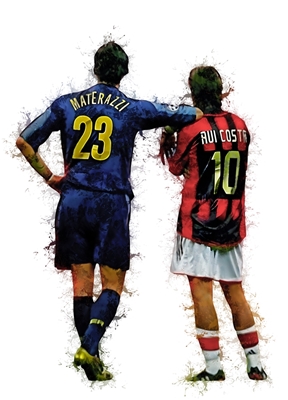 Rui Costa och Marco Materazzi