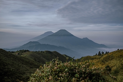 Prau-Berg von Indonesien