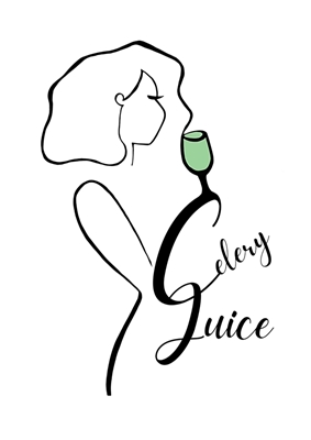 Woman Drinking Celery Juice 