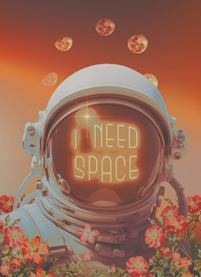 Astronaut har brug for plads