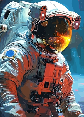 Astronaut And Galaxy