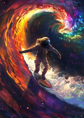 Colorful Surfing Space
