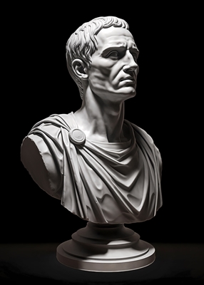 Sculpture de buste de Jules César