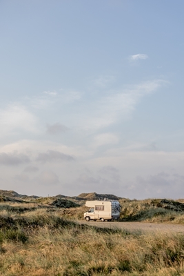 Campingvogn i sanddynene