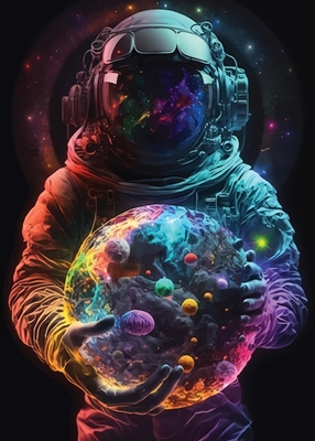 Astronaute Collorfull Art de l’espace