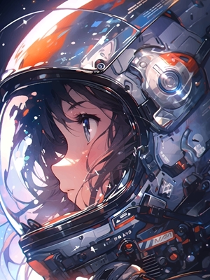 Piękna Astronautka Dziewczyna