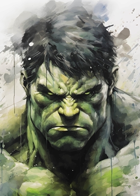 Målning av Hulken
