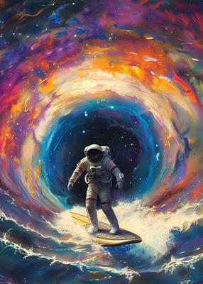 Astronaut Galaxy Surfer