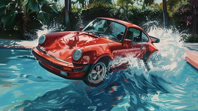Porsche rouge