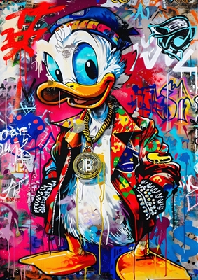 Fashion Donald Duck Canvas art