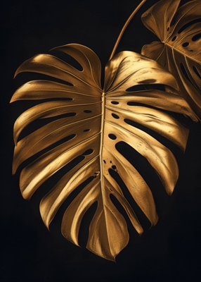 Złoty liść Monstera