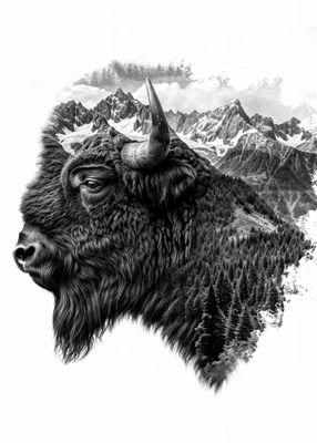 Majestic bison