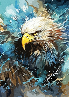 Pintura facial de águila 