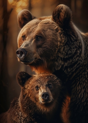 Bären-Tierfamilie