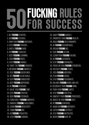 50 règles pour réussir