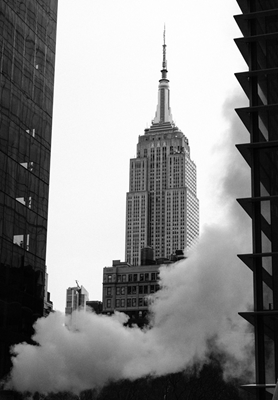 Empire State Building on fire