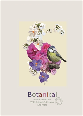 Botanical Flowers & Bluetit
