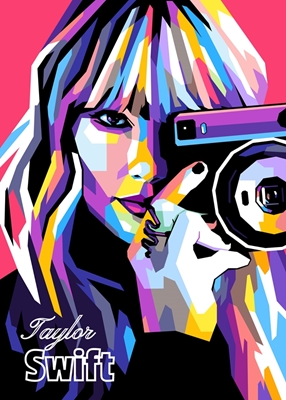 Taylor Swift in WPAP pop-art