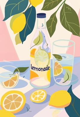 Zitron limonade i Pastell