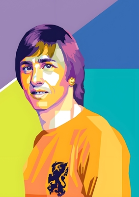 Johan Cruyff Légende Pop Art