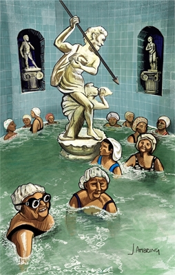 Naiset kylpylässä