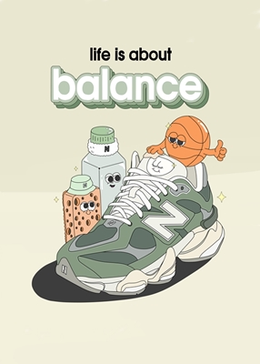 Im Leben geht es um Balance