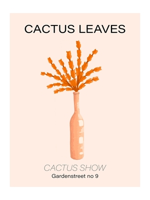 Cactus leaves in vase no 2