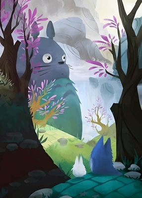 Målning av Totoro