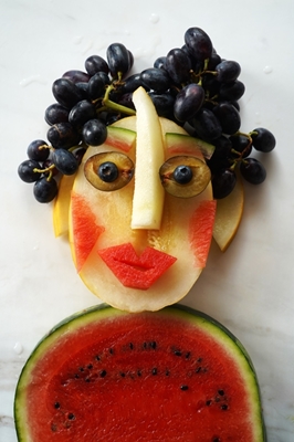 Frukt Och Grönsaker Porträtt