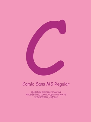 Literówka Comic Sans