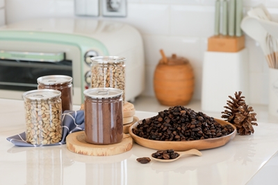 Kávová zrna v moderní kuchyni