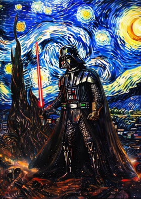 Darth Vader gwiaździsta noc