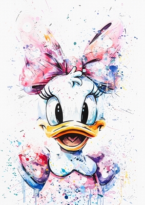 Duck akvarell Splash