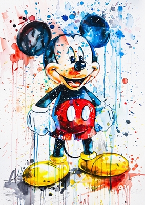 Mickey Watercolor Splash