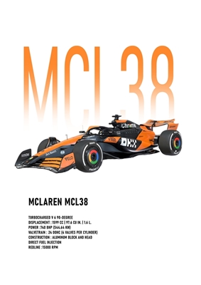 Vůz McLaren MCL38 2024