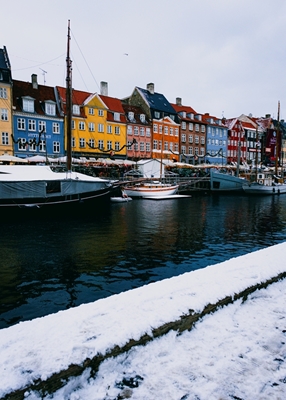 Snöiga Nyhavn
