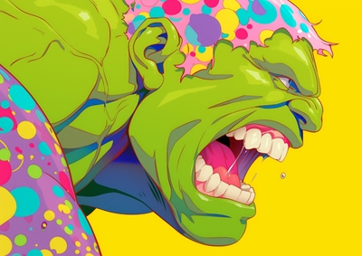 Hulk's Colorful Rage