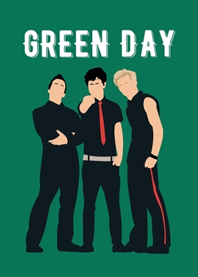 De groene Band van de de Band van de Muziekrots van de Dag