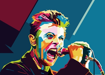 David Bowie Pop Art WPAP
