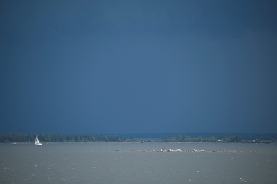 Saiboat in archipelago