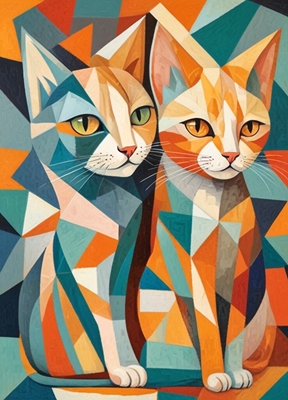  Picasso Style Cats