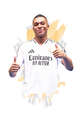 Kylian Mbappé Acuarela