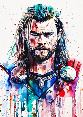 Målning av Thor