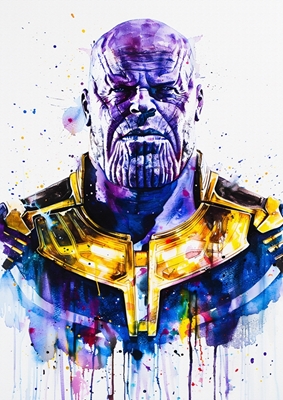 Målning av Thanos