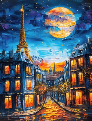 Paryż - Magiczne światło księżyca