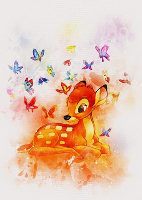 Bambi Watercolor